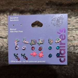 Claire's Vibrant Sea Life Earring Set